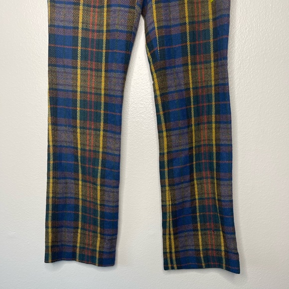 Vintage Plenty Flannel Floral Multi-colored Wool Blend Pants Size Medium - Picture 8 of 13